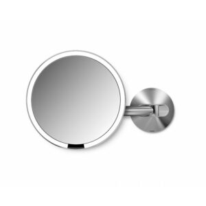 Miroir mural grossissant (5x), à capteur automatique et éclairage périphérique - Simplehuman®