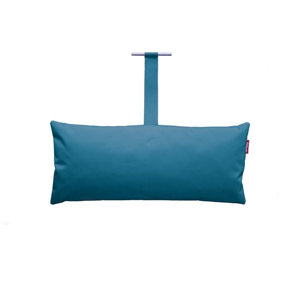 Coussin "Pillow Fatboy® Headdemock" - Nylon bleu pétrole - Dim°. L.710 x H.310 mm