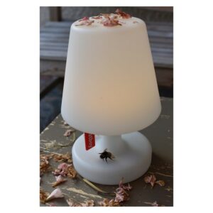 Lampe sur table blanche translucide à éclairage interne à LED "Edison The Petit" Fatboy®