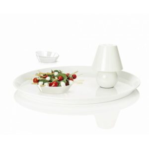 SnackLight® (plateau de service) - Blanc - Dim°.: Ø.550 x H.30 mm, avec lampe LED - Fatboy®