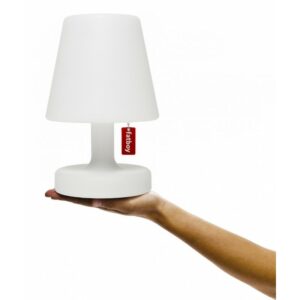 Lampe sur table blanche translucide à éclairage interne à LED "Edison The Petit" Fatboy®