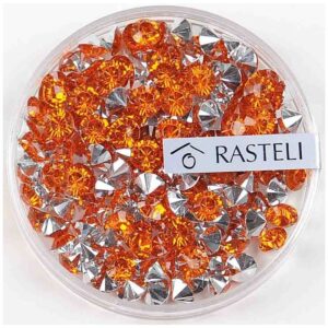 Diamants décoratifs - Cristal de teinte mandarine