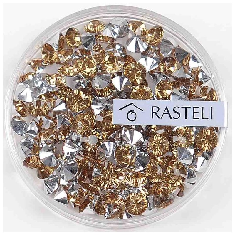 Diamants décoratifs - Cristal teinte colorado topaze