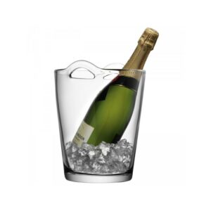 Seau à champagne de très haute qualité, en verre transparent, réalisé à la main - Vol. 3,2 litres