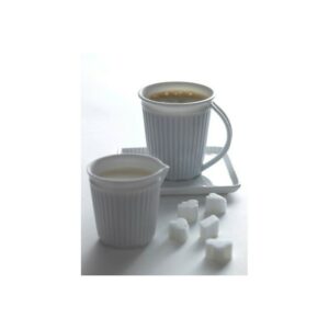 Verre - Gobelet, avec faux pli en porcelaine fine