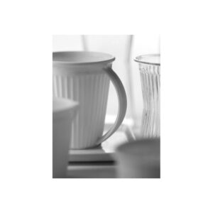 Verre - Gobelet, avec faux pli en porcelaine fine