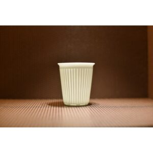 Verre - Gobelet, avec faux pli en porcelaine fine