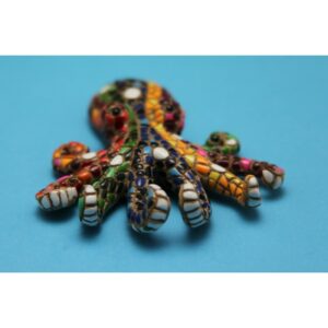 Magnet design, représentant un poulpe en mosaïque moderniste "Trencadis" selon Antoni Gaudi