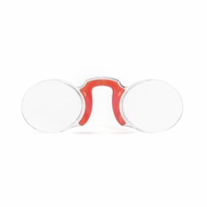 Lunettes de lecture "Rétro Chic" - Optiques ovales. Monture rouge. Correction : +2