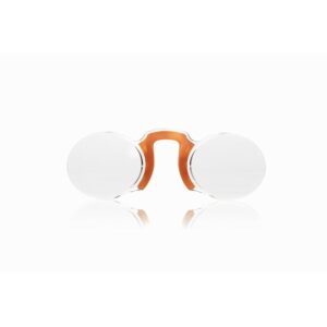 Lunettes de lecture "Rétro Chic" - Optiques ovales. Monture orange. Correction : +1,5