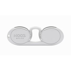 Lunettes de lecture "Rétro Chic" - Optiques ovales. Monture gris argent. Correction : +2,5