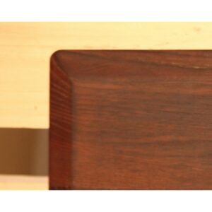 Planche à découper rectangulaire, en bois carbonisé - Taille S - Collection "Pure", inspirée par Pascale Naessens