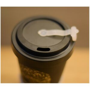 Tasse "To Go" en Bambou - Motif "Skull" - Black - Vol.400 ml - Woodway