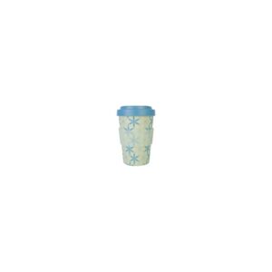 Tasse "To Go" en Bambou "Geometric Flowers" - M - Woodway