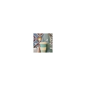 Tasse "To Go" en Bambou "Whales Turquoise Blue" - M - Woodway