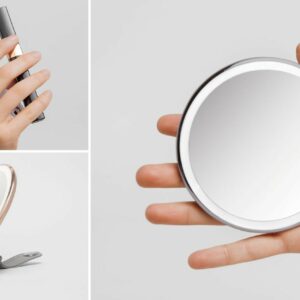 Miroir compact grossissant (3x), à capteur automatique et éclairage périphérique - Simplehuman®