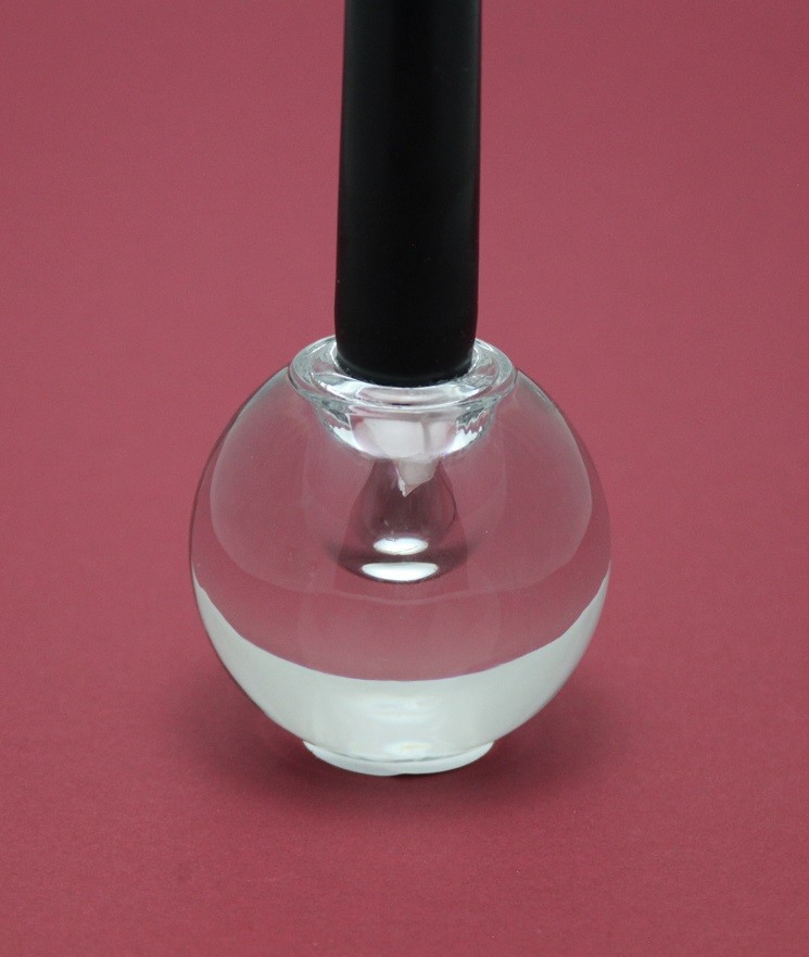Bougeoir à base lestée, en verre blanc pour bougie de table (Ø.22 mm) bougie de table Ø.22 mm
