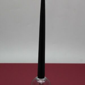 Bougeoir à base lestée, en verre blanc pour bougie de table (Ø.22 mm) bougie de table Ø.22 mm