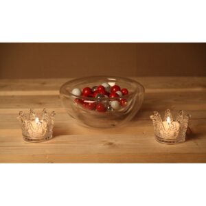 Billes en verre de tonalités variées à dominante rouge, pour décorations personnalisées