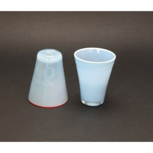 Gobelet Conique en verre opaque soufflé à la bouche - haute qualité - Vol. 300 ml