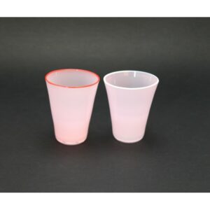 Gobelet Conique en verre opaque soufflé à la bouche - haute qualité - Vol. 300 ml