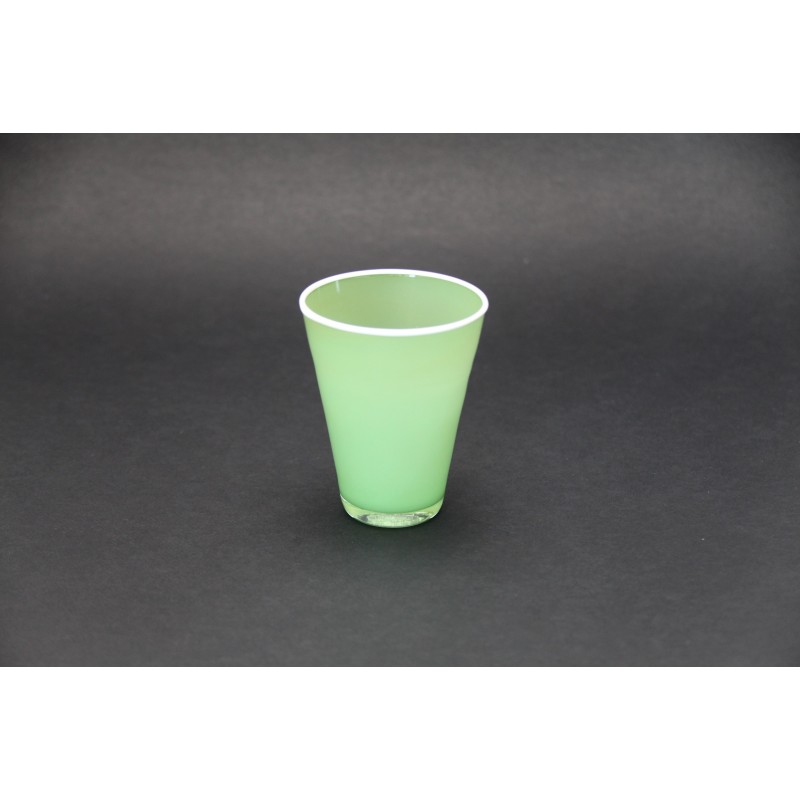 Gobelet Conique en verre opaque soufflé à la bouche - haute qualité - Vol. 300 ml