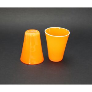 Gobelet Conique en verre opaque soufflé à la bouche - haute qualité - Vol. 300 ml