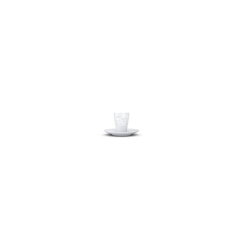 Tasse Espresso Humeur "Espiègle" en porcelaine blanche, par Tassen - 80ml