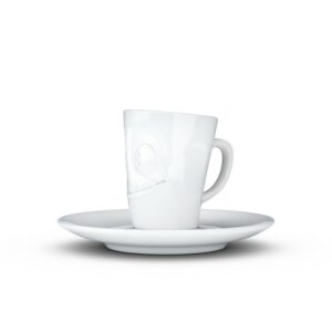 Tasse Espresso Humeur "Délicieux" en porcelaine blanche, par Tassen - Vol. 80 ml