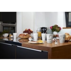 Tasse Espresso Humeur "Délicieux" en porcelaine blanche, par Tassen - Vol. 80 ml