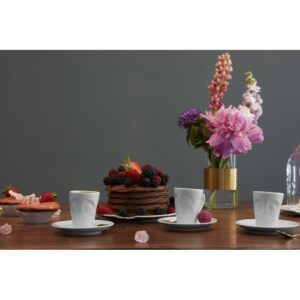 Tasse Espresso Humeur "Perplexe", en porcelaine blanche, par Tassen - Vol. 80 ml
