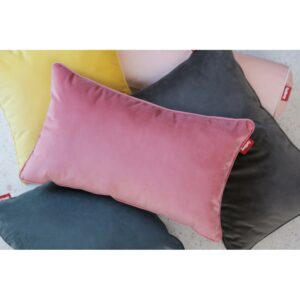 "Pillow King Velvet" coussin rectangulaire Rose Pâle "Pearl Blush" - Fatboy®