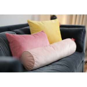 "Pillow King Velvet" coussin rectangulaire Rose Pâle "Pearl Blush" - Fatboy®