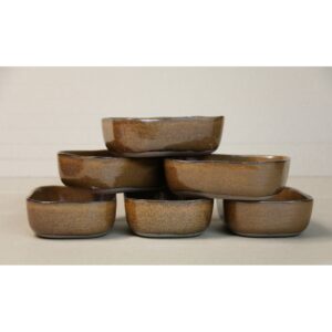 Assiette extra profonde "MERCI®" N°6 - M - Ocre Brun