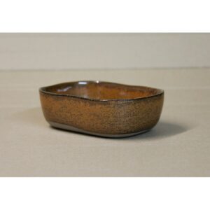 Assiette extra profonde "MERCI®" N°6 - M - Ocre Brun