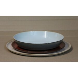 Assiette creuse "Anita Le Grelle" - M - Light Blue / Smokey Blue